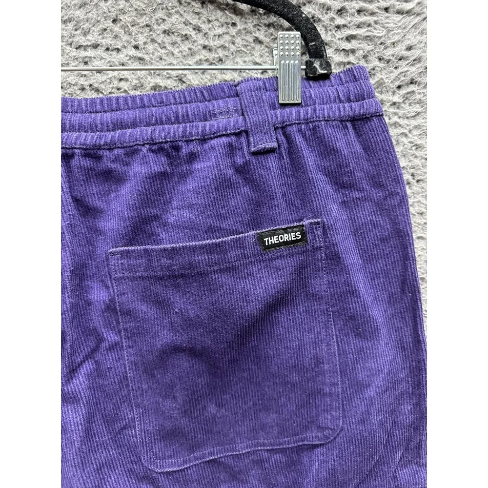 Theories of Atlantis Stamp Lounge Baggy Cord Pants Eggplant Mens Size XL